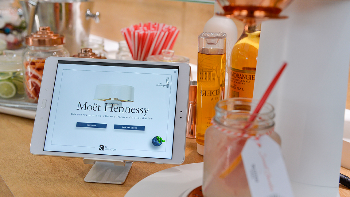 ecran digitaux Moët Hennessy X kuantom